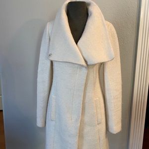 Jessica Simpson ivory wool coat